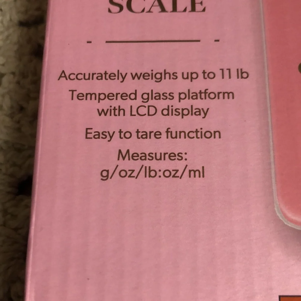 Paris Hilton Heart Pattern Digital Glass Kitchen Scale